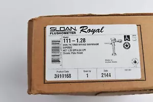 Neu Sloan Royal L 111-1.28 F freiliegender manueller Wasserschrank Durchflussmesser - Bild 1 von 3