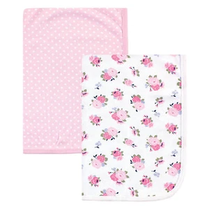 Luvable Friends Baby Girl Cotton Swaddle Blanket, Floral, One Size - Picture 1 of 3
