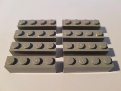 Lego 8 x 3010 Básico Piedra 1 x 4 Gris Claro (# Bcgb ) Star Wars - Imagen 1 de 2