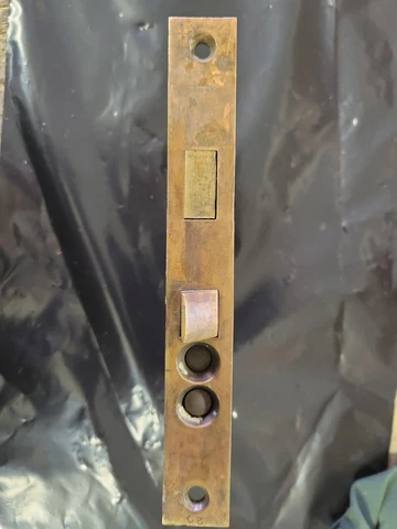 PENN PUSH BUTTON MORTISE LOCK 5" lock,  7" FACEPLATE Cover