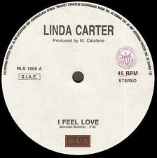 LINDA CARTER - Feel Love / House Love - Rolls ‎ Italy – Rls 1909