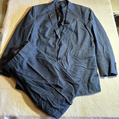 Ermenegildo Zegna Crossover Wool Silk Lenin Suit Men's Size US 44R EUR 56R Blue - Image 1 of 4