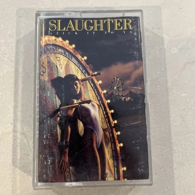 Slaughter Stick It to Ya Cassette Tape Original Owner Smoke Free Storage ￼ Foto 1 de 4