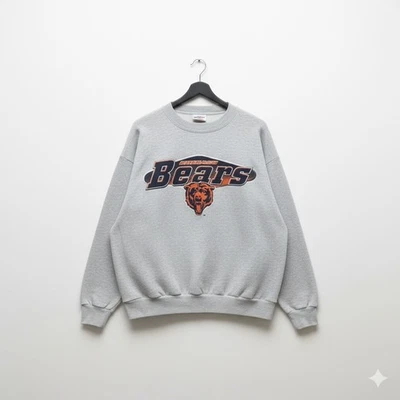 Sudadera Vintage Años 90 1996 Chicago Bears Super Cuello Redondo Foto 1 de 4