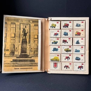 Lote 1981 Raro Vintage Match Sticks Antiguo Soporte Coincidencias Libro URSS Set Matchbox 18 - Imagen 1 de 8