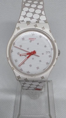 Swatch Roland Garros Watch Mens Date Rare 33mm Case Quartz Analog Three Hands - Image 1 of 4