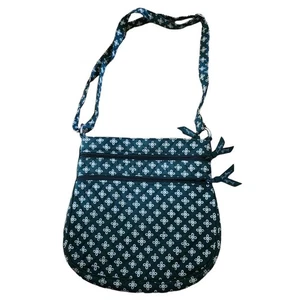 Vera Bradley Tasche Damen größenverstellbar grün Crossbody Blumen Reißverschlusstaschen - Bild 1 von 11