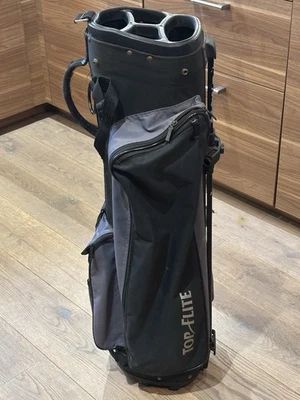 Top Flite Lightweight Golf Cart Bag - 4 Way Dividers - Black / Grey - Image 1 of 4