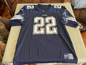 Emmitt Smith #22 NFL Dallas Cowboys Trikot blau schwarz wendbar Reebok Herren 48 - Bild 1 von 7
