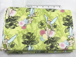Disney Tinkerbell Mystic Forest CP42905 Flower Fairy Cotton Flannel 1.5yd x 44" - Picture 1 of 2