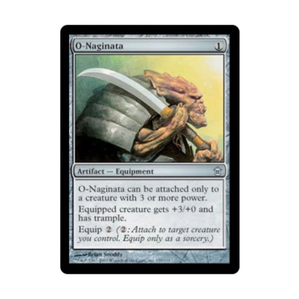 WOTC MtG Saviors of Kamigawa O-Naginata (U) (Foil) EX - Image 1 of 1