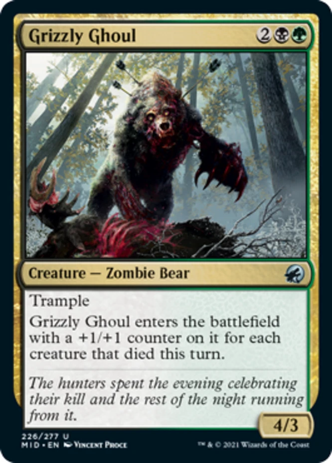 x1 Grizzly Ghoul - Innistrad: Midnight Hunt - NM - MTG - Image 1 of 1