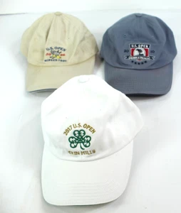 U.S. Open Baseball Caps 2006, 2010, 2017 Winged Foot, Pebble Beach, Erin Hills. - Picture 1 of 10