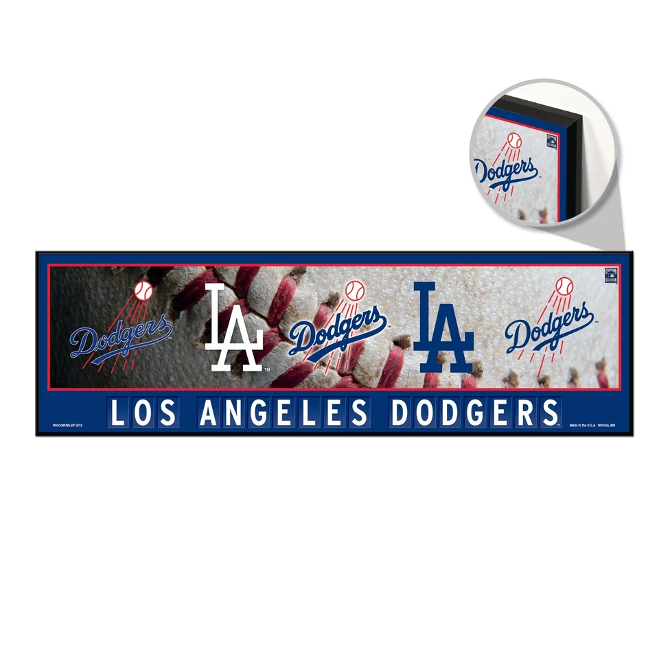 Letrero de los Dodgers de Los Ángeles 9x30 Wood Evolution Foto 1 de 1