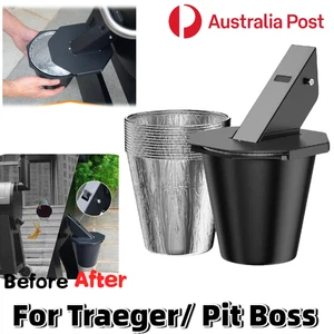 Pellet Grill Grease Bucket Drip Buckets Oil Container For Traeger Pit Boss Grill - Picture 1 of 9