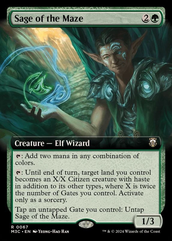 MTG Full Art Sage of the Maze English [M3C] - Image 1 of 1