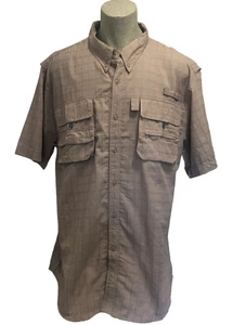 Camisa 10.000 pies sobre el nivel del mar para hombre talla XL beige malla ventilación fuelle bolsillos nueva con etiquetas - Imagen 1 de 14