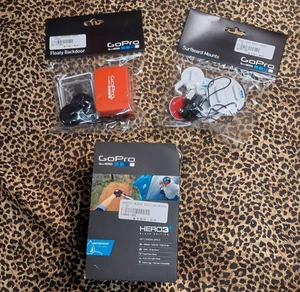 GoPro HERO3+ Black Edition Bundle, 12MP HD Waterproof Action Camera, Accessories - Picture 1 of 3