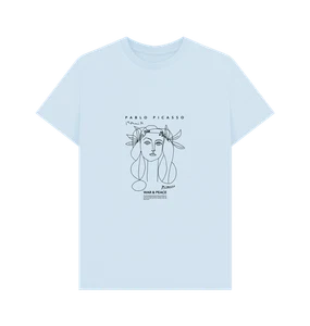 PREMIUM OFFICIAL APOH Picasso War & Peace Light Blue T-Shirt - Picture 1 of 3