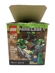 2012 LEGO Minecraft Micro World 21102 open box~all bags unopened~Manuals~VGUC