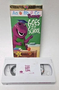Barney & Friends Goes to School VHS 1990 Video Tape Classic Collection PBS - Picture 1 of 4
