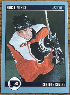 Eric Lindros 1992-93 SCORE Hockey Card #550 Flyers NHL HOF Free Shipping French - Image 1 of 3