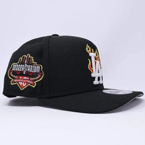 NWT Black Los Angeles Dodgers 40th Anniversary 9Fifty A-Frame New Era Adjustable - Picture 1 of 6