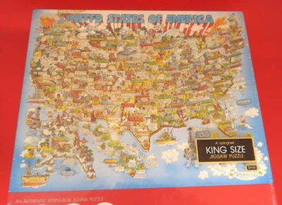 SPRINGBOK The Good Old U.S of A Jigsaw Puzzle 1000 Pieces NEW Sealed - Image 1 of 4