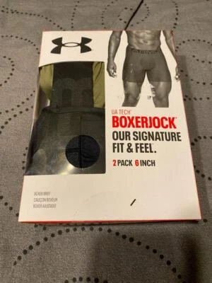 UNDER ARMOUR TECH 2 PACK BOXERJOCK BRIEFS UNDERWEAR SHORTS SIZE 5XL MEN $35.00 - Image 1 of 4