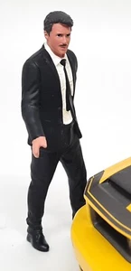 American Diorama 1/18 Man in Black Suit Polyresin figure model car scene - Picture 1 of 4