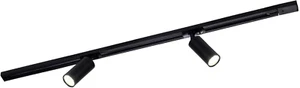 Illuminazione Su Binario a LED 1M + 2 Faretti Su Binario (Nero, Dimmerabile, Att - Foto 1 di 12