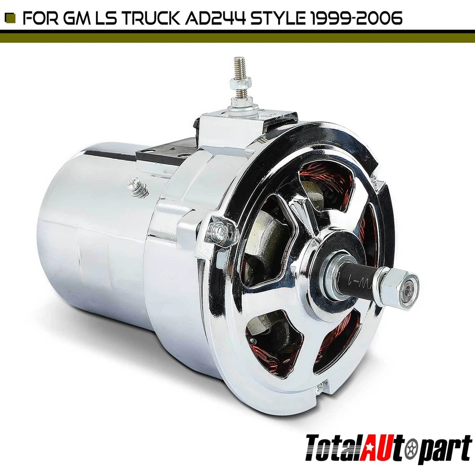 Chrome Alternator for Volkswagen Beetle Bosch Style 1975 1976 1977 1978-1979 55A - Image 1 of 4