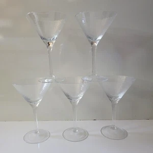 Vintage Martini Cosmopolitan Glasses Textured 5x - Picture 1 of 7