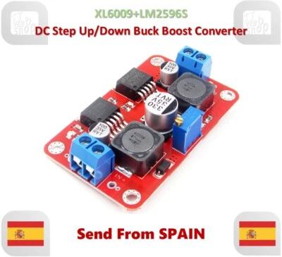 XL6009 LM2596S Auto DC-DC Step Up Down Boost Buck Voltage Power Converter - Imagen 1 de 4