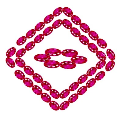 Loose Gemstone 8x6 MM Natural Red Ruby 50 Pcs Lot Certified Oval Cut Gems W274 - Image 1 of 4