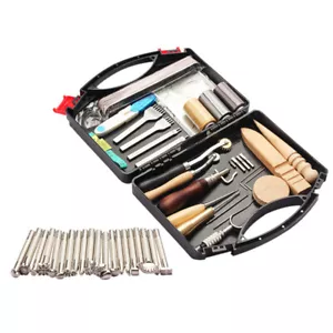 Leder Handwerk Werkzeug Lederwerkzeug Stiching Nähenadeln 48Pcs/Set - Bild 1 von 11