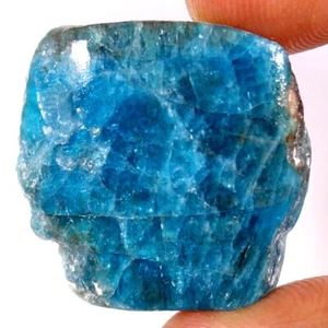 Blue Green Apatite Slab Stone Natural Rough Mineral For Cab. Specimen Gemstone 2 - Picture 1 of 20