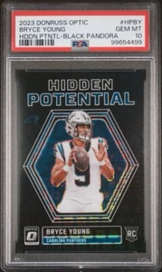 2023 Donruss Optic Bryce Young Hidden Potential Black Pandora /25 PSA 10 Pop 3 - Picture 1 of 3