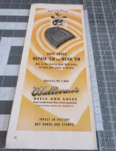 1942 O'Sullivan's Heels and Soles, Tough & Springy Winchester Va. WWII Print Ad - Picture 1 of 3