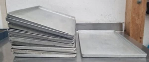leichte Aluwanne Alublech Auffangwanne Abtropfwanne Backblech 600x405x25mm - Bild 1 von 4