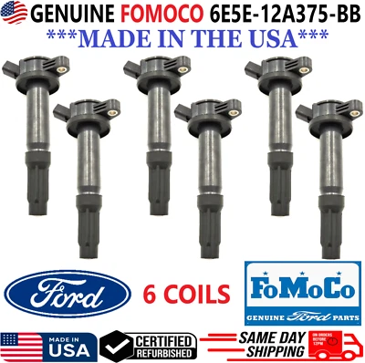 GENUINE FOMOCO Ignition Coils For 2006-2012 Ford Mercury Mazda, 6E5E-12A375-BB - Image 1 of 4
