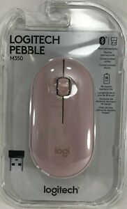 Logitech - 910-005769 - M350 Pebble Wireless Mouse - Light Pink