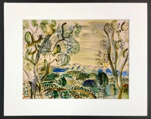 Raoul Dufy - 14x11 Inch Matted Print - FRAME READY - Hand Signed Signature - Picture 1 of 12