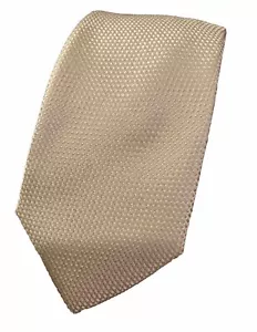 PRONTO UOMO MENS WEARHOUSE CHAMPAGNE GOLD TIE EXTRA LONG LENGTH BIG & TALL NWT - Picture 1 of 9