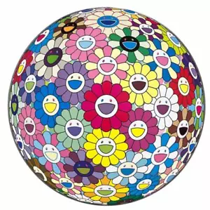Takashi Murakami Flower ball Colorful, Miracle, Sparkle print ED300 signed - Picture 1 of 3