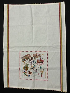 Cat Studio 2008 North Pole Christmas Santa’s House Holiday Kitchen Dish Towel - Picture 1 of 5