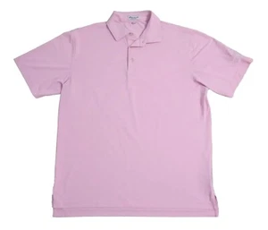 Peter Millar Summer Comfort Men's Size Large Golf Polo Pink Shirt Eiger - Picture 1 of 8