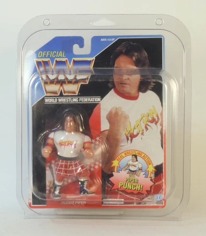 WWF WWE Rowdy Roddy Piper Hasbro 1991 MOC With Clamshell Case Cover