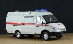 Diecast Soviet car GAZ 32214 Ambulance DeAGOSTINI 1/43 Scale Скорая помощь - Picture 1 of 7