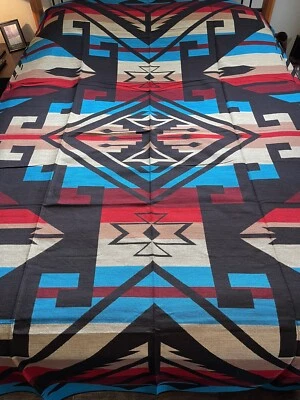 "Nueva colcha de lujo estilo indio nativo del suroeste tamaño queen 88""x96"" cubierta de asiento" Foto 1 de 4